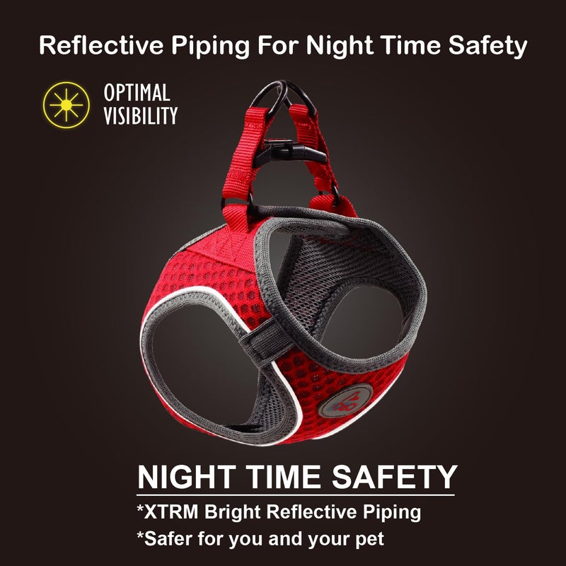 DOCO Dog Harness for Small Sized Dog - Athletica Adjustable, No Pull, No Choke, Puppy Vest Lightweight Air Mesh, Reflective, Puppy Essentials â€“ Turquoise, Small (Chest 14.5"-15.5", Weight 6â€“10 lbs) - Image 5